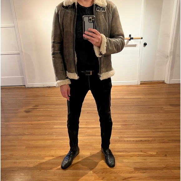 John Varvatos Shearling Jacket - Rare Find - Picture 1 of 7
